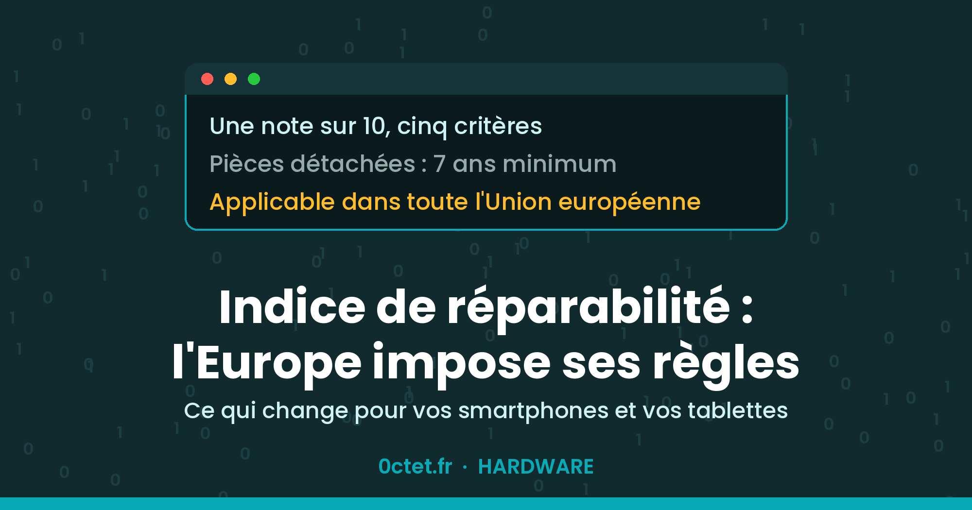 Indice de réparabilité : l'Europe impose de nouvelles règles pour vos appareils