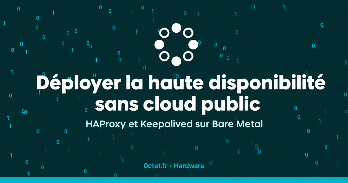 Déployer la haute disponibilité sans cloud public : HAProxy et Keepalived sur Bare Metal